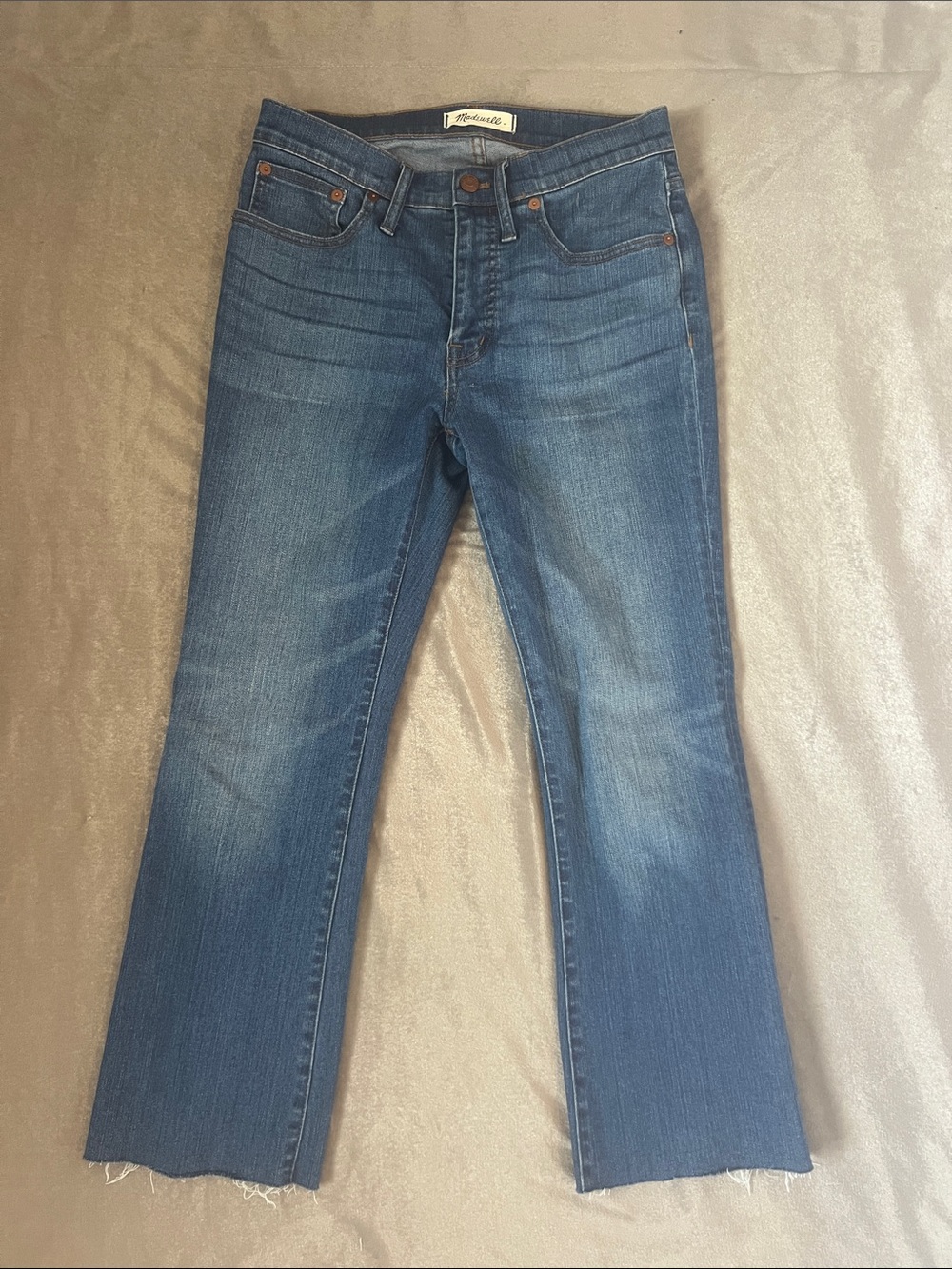 Madewell Blue Denim Flare Jeans
